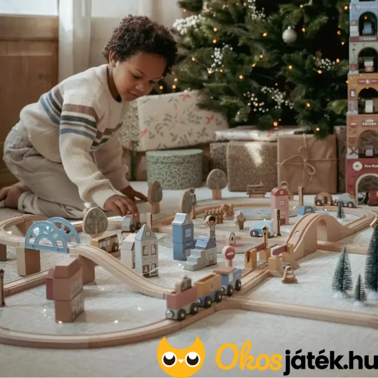 Fa vasút szett