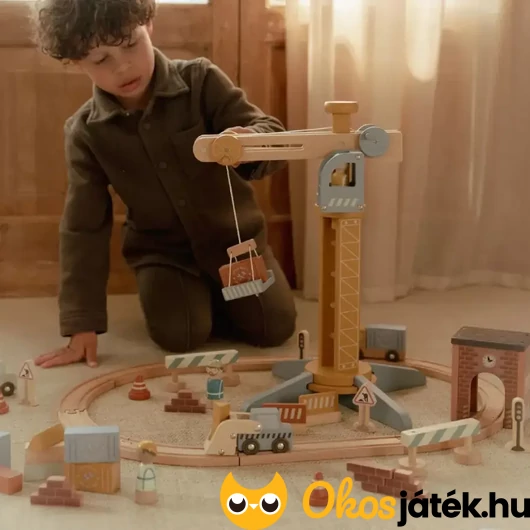 Fa daru vasuti sínpályával