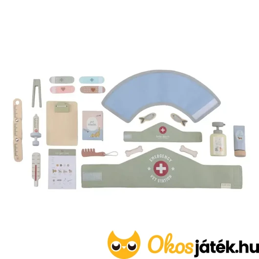 Játék állatorvosi szett tartalma