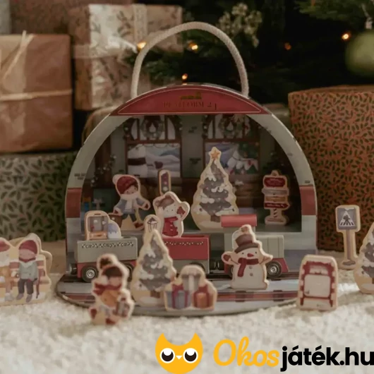 Adventi ajándékdoboz vonattal 