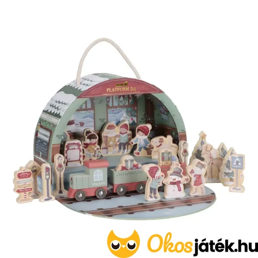 Little Dutch adventi ajándékdoboz kisvonattal