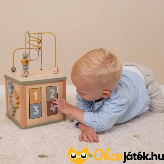 Készségfejlesztő kocka Little Dutch 