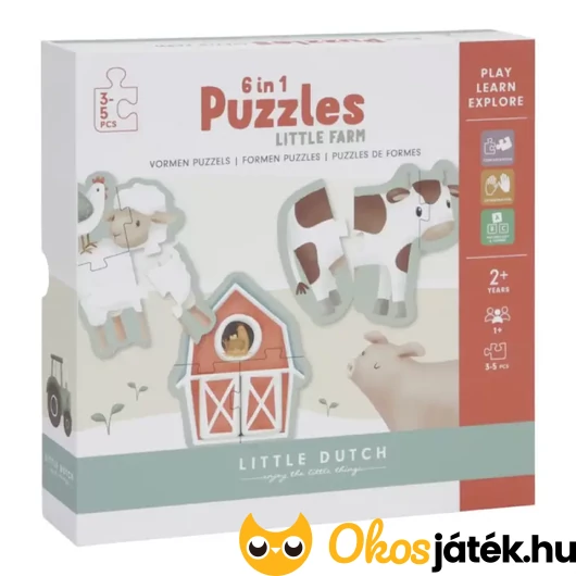 Little Dutch 6 in 1 kirakó - Little Farm