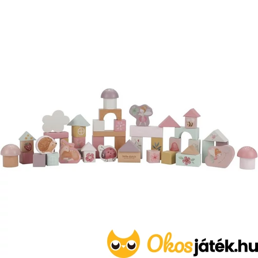 Little Dutch Fa építőkocka lányoknak