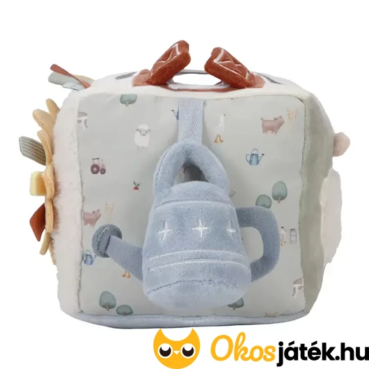 Plüss készségfejlesztő kocka