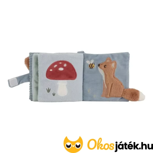 Rókás textil babakönyv