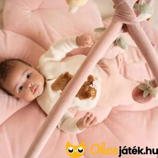 Játszószőnyeg játékhíddal rózsaszín kislánynak