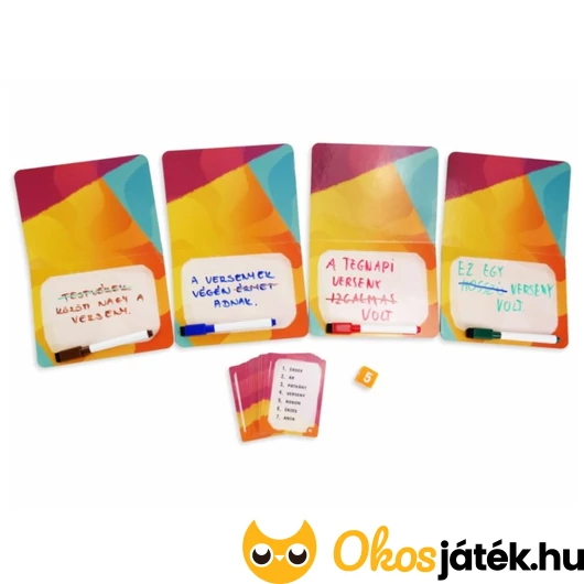 Nem mondod! társasjáték kártyái