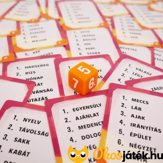 Nem mondod! társasjáték elemei