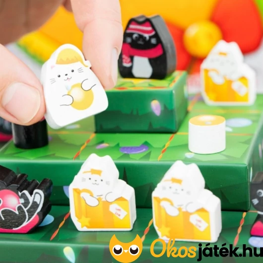 Hupp a pelyhes társasjáték cica figurái