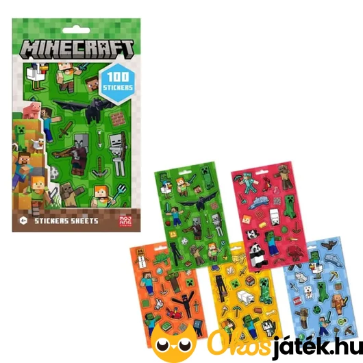 Minecraftos matricák 100 darab