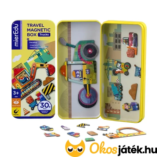 Mágneses puzzle játék doboza nyitva