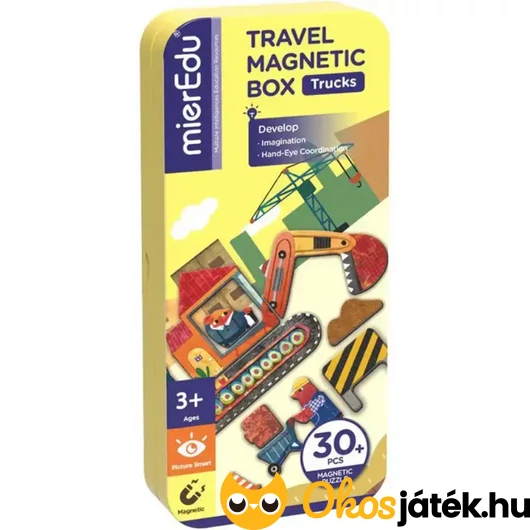 Mágneses puzzle játék - Munkagépek