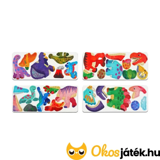 Dinós mágneses játék