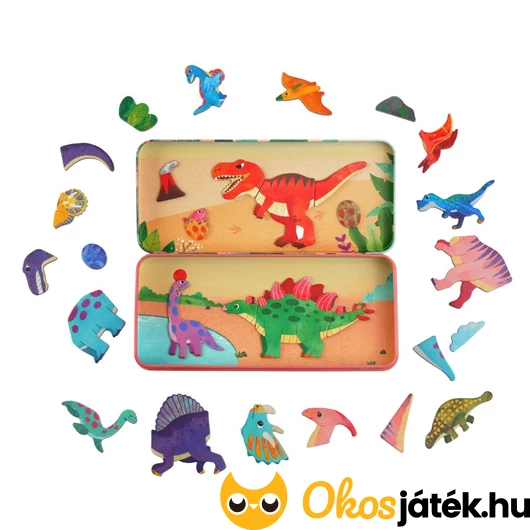 MierEdu Mágneses dínós puzzle