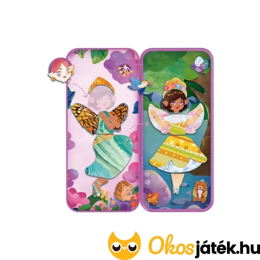 Mágneses kirakó fémdobozban - Tündérerdő