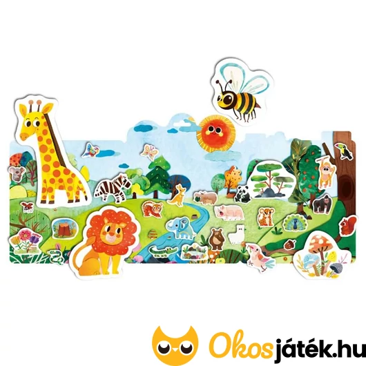 Állatos matricázó készlet - könnyen megfogható matricákkal