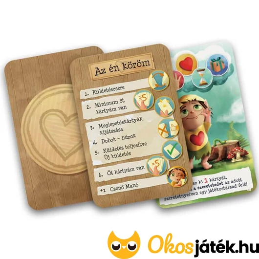 Szívmanó és a szeretetnyelvek az én köröm kártya