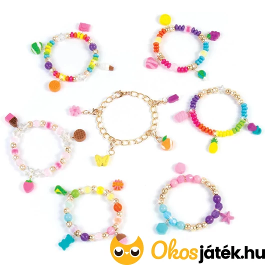 Elkészült ékszerek gyurma medállal