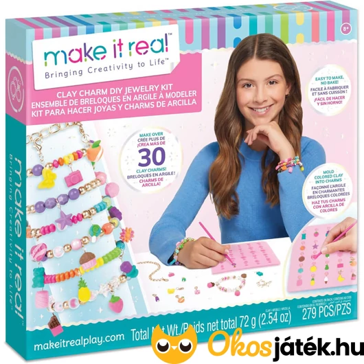 Gyurma charm ékszerkészítő készletszett - Make it Real