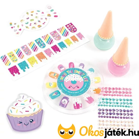 Körömdíszítő szett tartalma