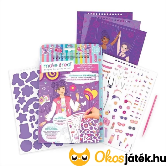 Make it Real karcolós divattervező vázlatfüzet tartalma 