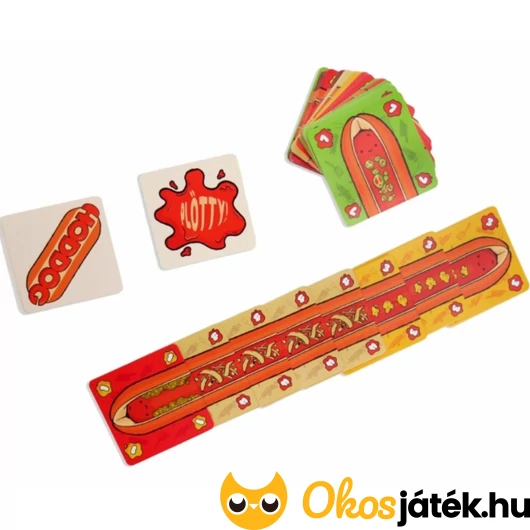 Hoddog társasjáték kártyái