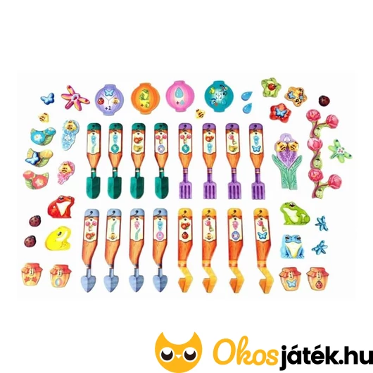 Pergola társasjáték növényei, kerti szerszámai