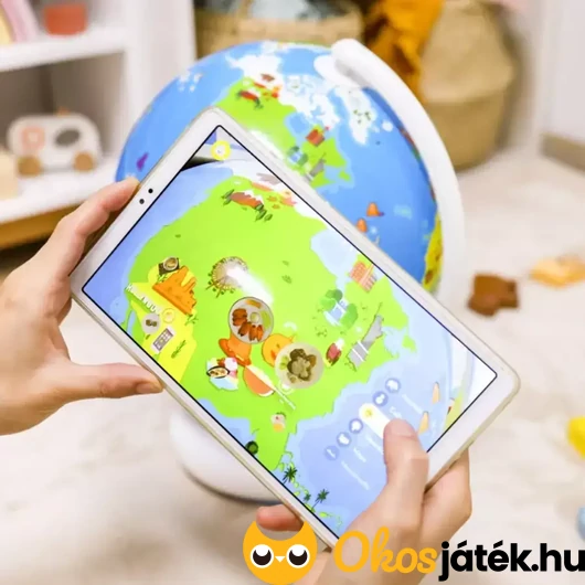 Földgömb applikációval
