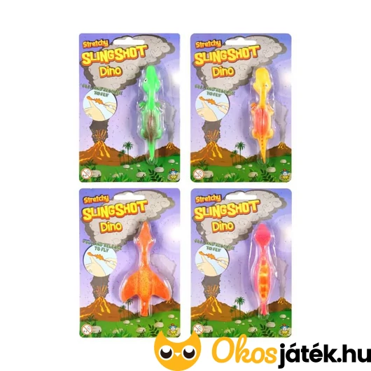 Kilőhető dínó csúzli gyerekeknek