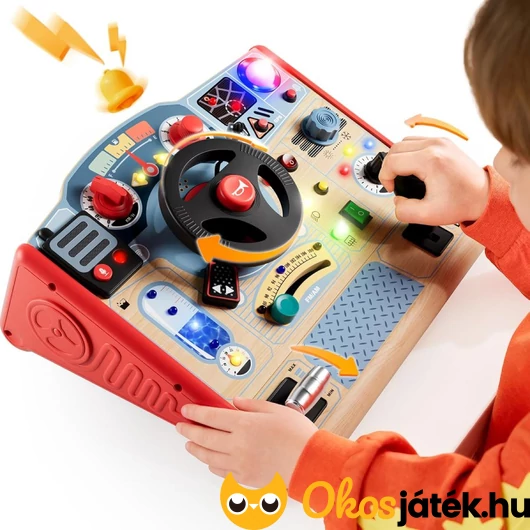 Tűzoltóautó műszerfal matató játék