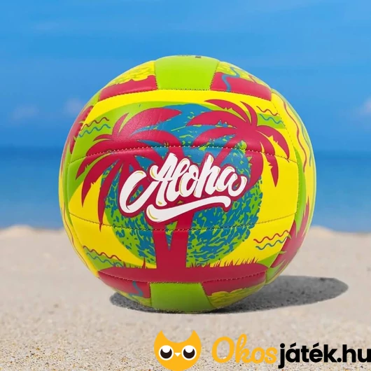 Strand röplabda Aloha felirattal