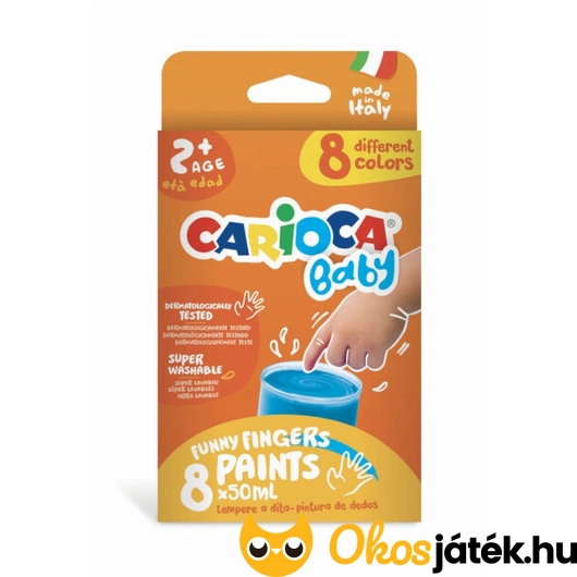 Carioca Baby - ujjfesték készlet 8 színnel