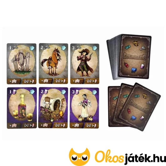 Colorado vadnyugatos társasjáték vicces kártyalapok
