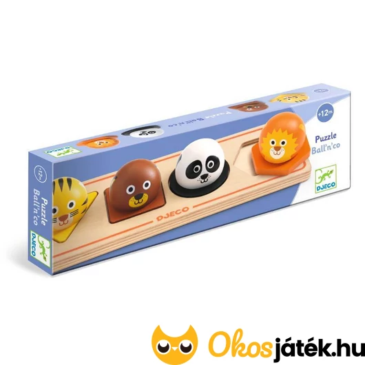 Formaillesztő kicsiknek - Állati fejecskék - Djeco Ball'n'co