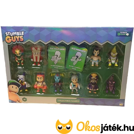 Stumble Guys figurák 12 db-os készlet S3