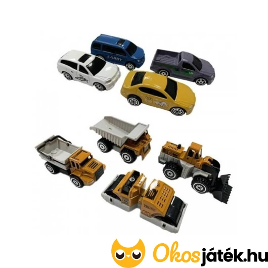 Játék munkagépek és autók