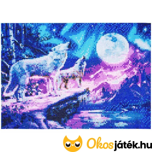 Gyémántfestő készlet - farkasok