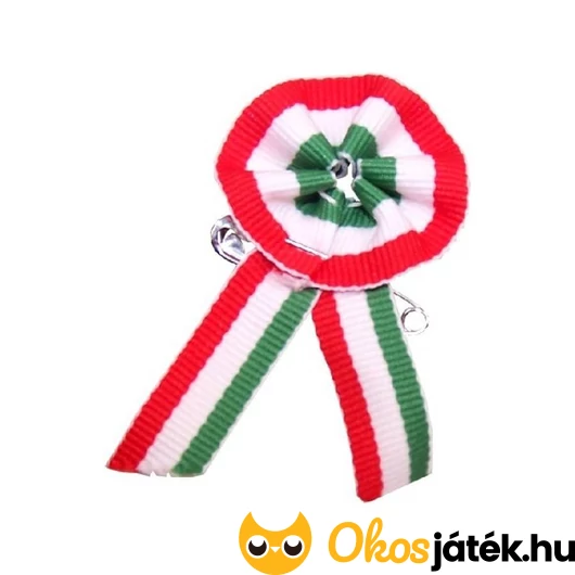 Textil kokárda biztosítótűvel
