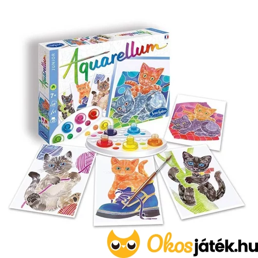 Aquarellum junior festőkészlet - kölyök cicák