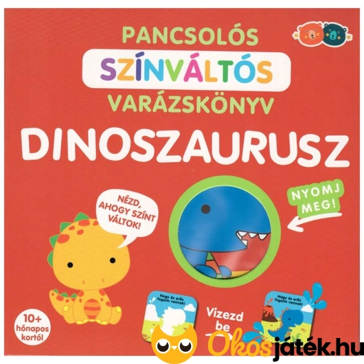 Baba fürdőkönyv fiúknak - színváltós dinoszaurusz