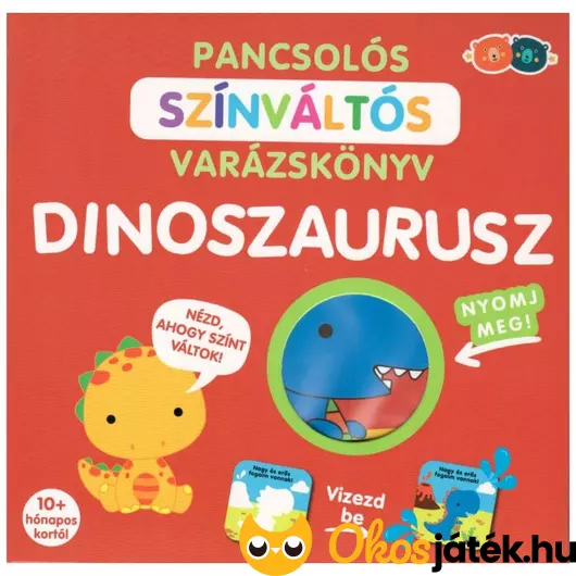 Baba fürdőkönyv fiúknak - színváltós dinoszaurusz