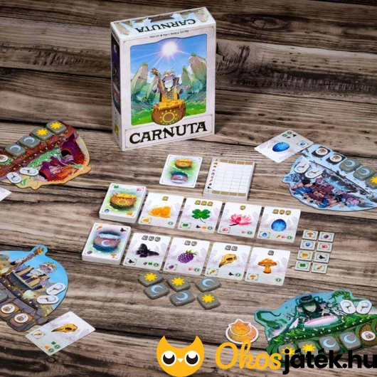 Carnuta társasjáték bontva