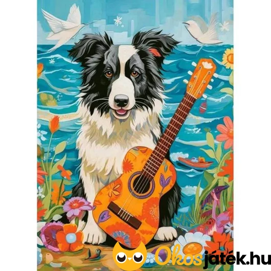 Collie kutyás puzzle
