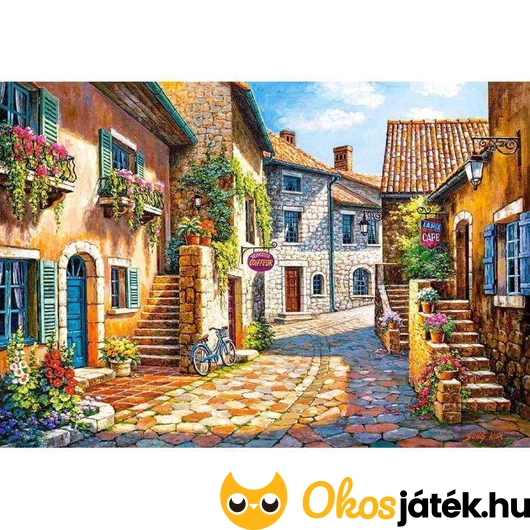 Castorland 1000 darabos puzzle - Falusi utca