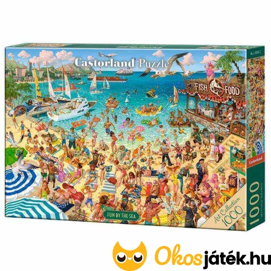 1000 darabos Castorland puzzle - Szórakozás a tengerparton