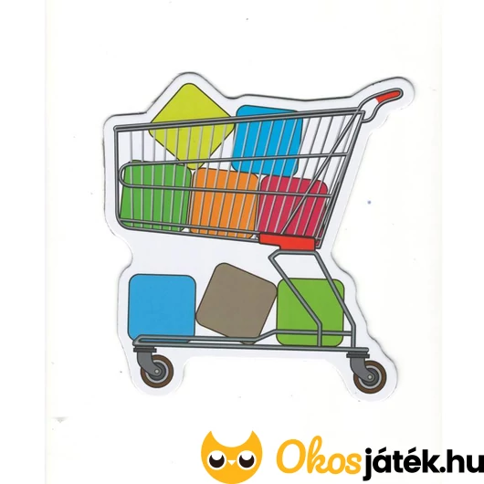 Bevásárló lista társasjáték - bevásárlókocsi