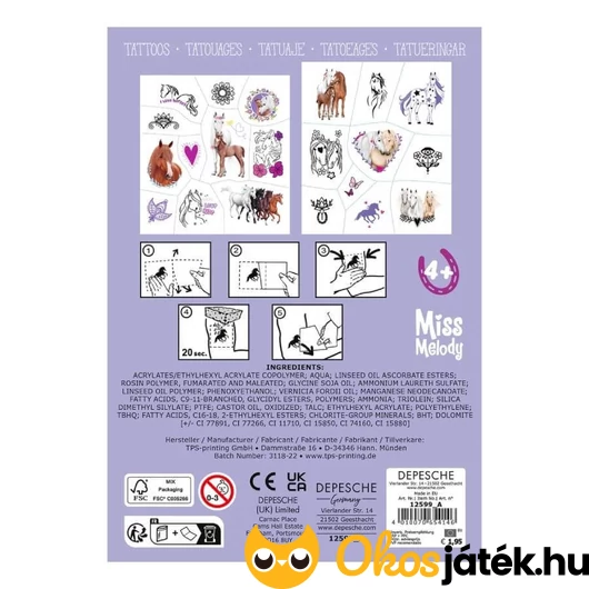 Vizes tetoválás gyerekeknek