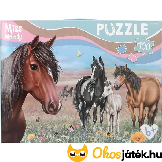Miss Melody lovas puzzle bőröndben