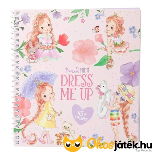 Princess mimi kreatív öltöztetős mini füzet